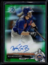 2017 Bowman #CPA-WB Wuilmer Becerra Chrome Prospect Autographs Green /99