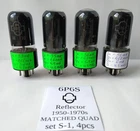4x 6P6S = 6V6 6AY5 587 Tetrode Tube Reflector Soviet MATCHED QUAD 1950-1970s NEW
