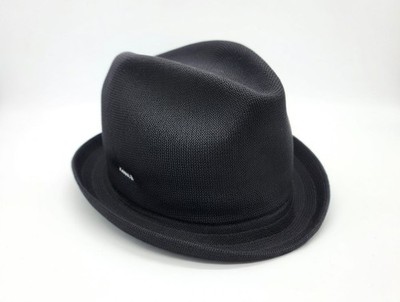 Kangol 6371BC Tropic Player Fedora Hat Black -Brand  New With Tags- Medium 