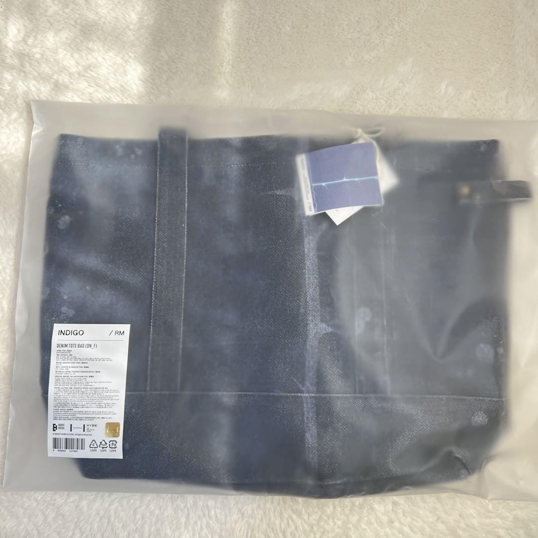 BTS RM INDIGO トートバッグ BTS Rm Indigo Denim Tote Bag Official Goods K-POP New From JAPAN
