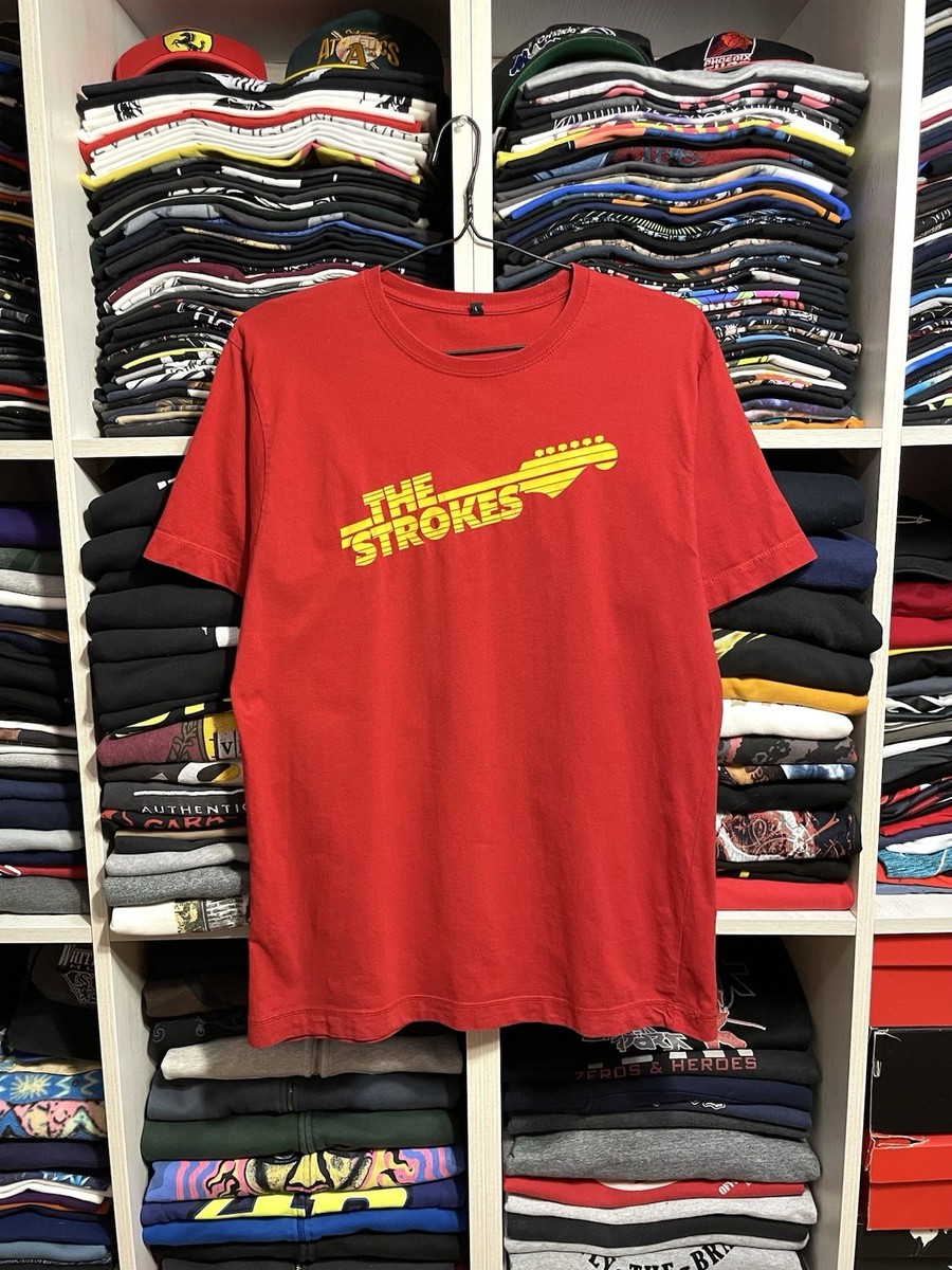 Vintage 2006 The Strokes Tour Rock Band Y2K T-Shirt Size L Red | eBay