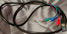 VGA Male to 3 RCA Male 1:3 Split AV Adapter/Converter Cable Black