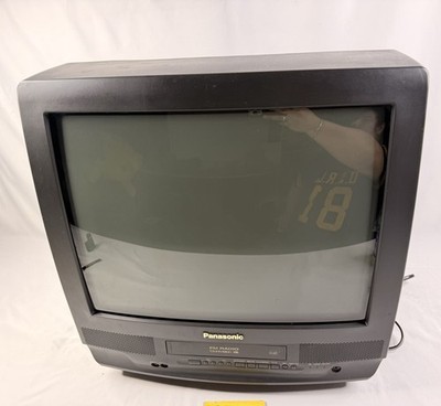 Panasonic PV-C2022 CRT TV/VCR/FM Radio, No Remote Tested Working
