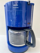 Krups ProAroma Blue Retro Filter Coffee Machine Glass Jug Tested Working 10 Cups