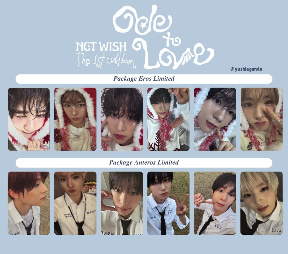 NCT WISH - Ode to Love Official Photocard KPOP Xion Riku Yuushi