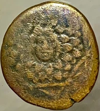 Ancient Greece Kingdom of Pontus Amisus Mithradates 85BC-65BC Coin Gorgon Nike