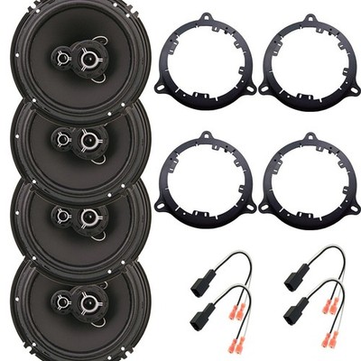 4X SD.653 300 Watts 6.5'' Front & Rear Door Speakers For 2014-2020 Nissan Rogue