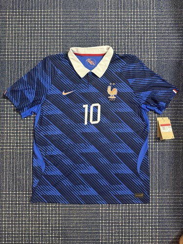 Nike France WC 2026 Home Authentic Jersey Kylian Mbappe #10 Size L NWT