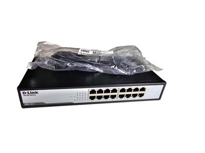 D-Link DSS16+ 16-Port Unmanaged Rack-Montierbarer Switch 10/100 802.3AZ