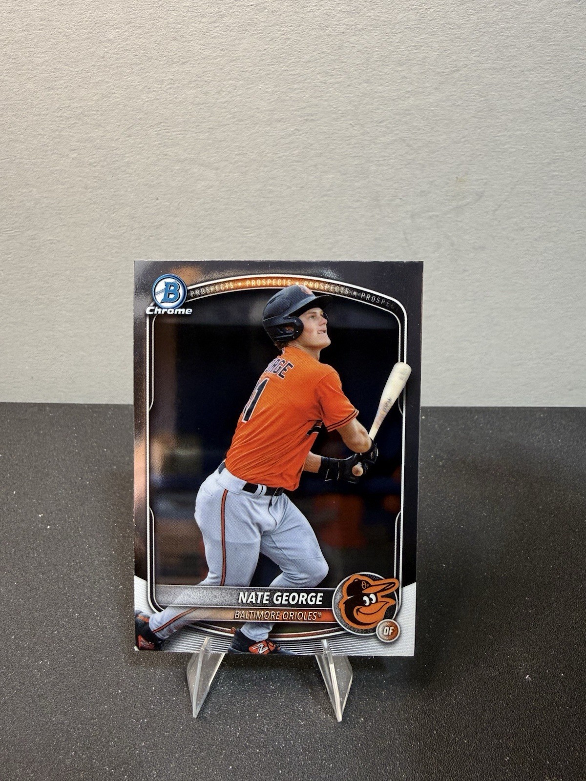 Topps 2025 Bowman Chrome Prospects Nate George Rookie BCP-184 Orioles