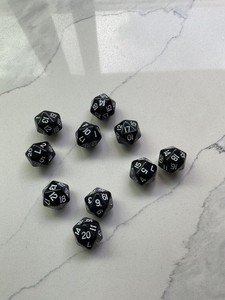 20 sided dice set of 10 EUC