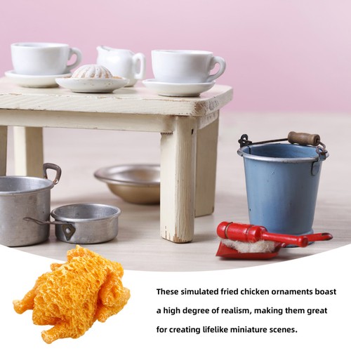  10pcs Fake Cooked Fried Chicken Simulation Artificial Food Model Fake Meat Food - Picture 5 of 12