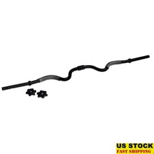 Curl Bar Standard 2 Pezzi Acciaio Massiccio Impugnature Antiscivolo Collari Spin-Lock Uso Domestico