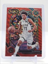 AJ JOHNSON 2024-25 SELECT COURTSIDE ROOKIE RED WAVE PRIZM RC Q2416