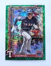 Dustin Harris #HC166 Topps 2025 Holiday Green Sparkle 76/99