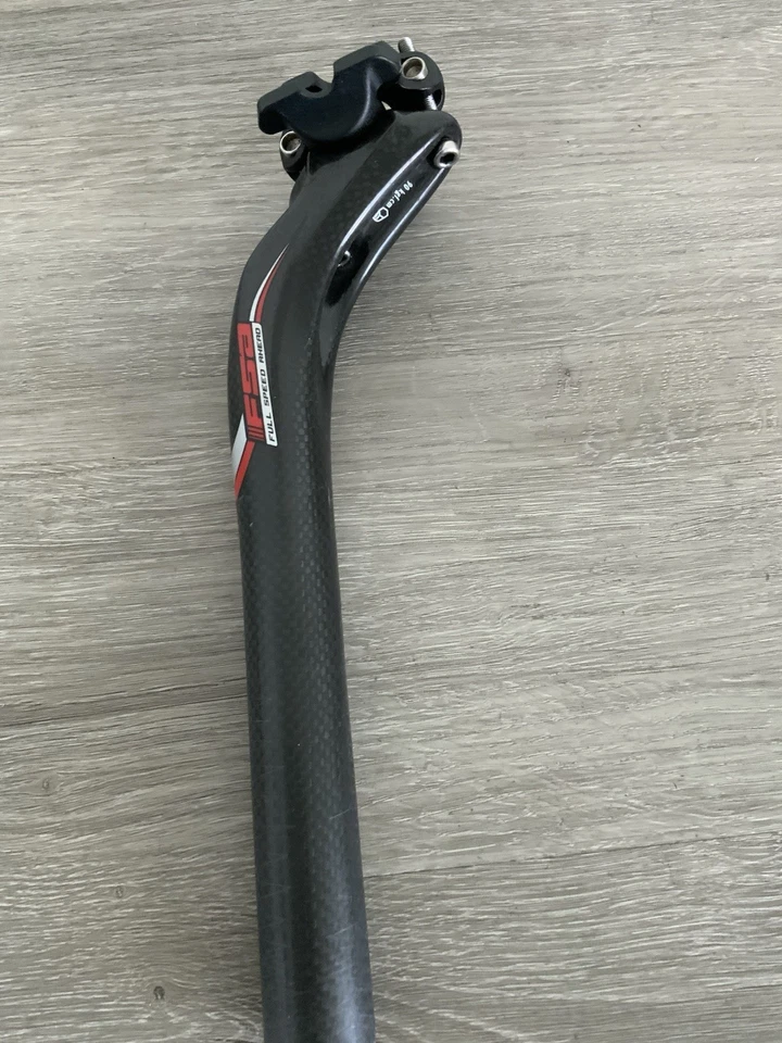 POSTE DE ASSENTO DE CARBONO FSA 27,2 MM x 250 mm comprimento total 198 gramas - Imagem 4 de 4