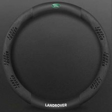 15" 38 cm  suede+Nappa leather Steering Wheel Cover For Land Rover All models