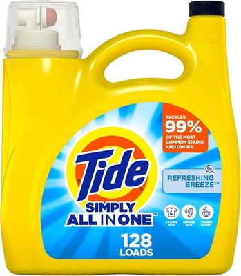 Tide Simply All-In-One Liquid Laundry Detergent, 168 Fl Oz (Pack of 1) 