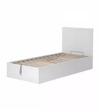 LETTO SINGOLO CONTENITORE "HI BOX" BIANCO 90X190 CM