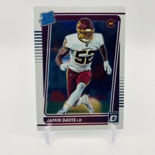 Jamin Davis Rated Rookie 2021 Panini Donruss Optic #247 Card RC COMBINE SHIPPING. rookie card picture