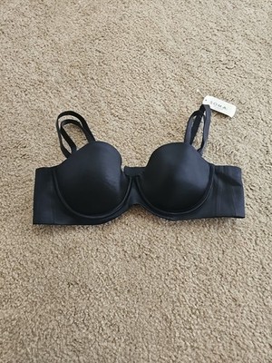 Women's Soma Vanishing Back Multi-Way Strapless Bra Black Size 36A