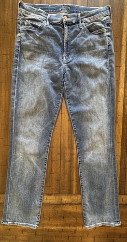 Gr. 30 Mother The Rascal Ankle Straight Medium Wash Jeans Damen Ash Denim High