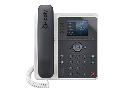 HP Poly Edge E220 IP Phone and PoE enabled, Desktop and Wall Mountable Phone - 2 - Picture 3 of 5