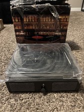 Vinyl Record Player Turntable with Built-in Bluetooth Receiver  2 Speakers