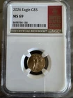 2026 Eagle G$5 NGC MS 69 Red Book Label   1/10th Oz.of Gold