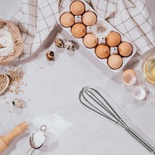 Image of Compact Stainless Steel Wire Whisk for Quick and Effortless Egg Beating