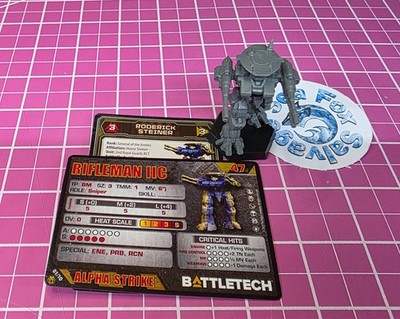 RIFLEMAN IIC -  Mech -- Clan Direct Fire Star - BattleTech + Cards