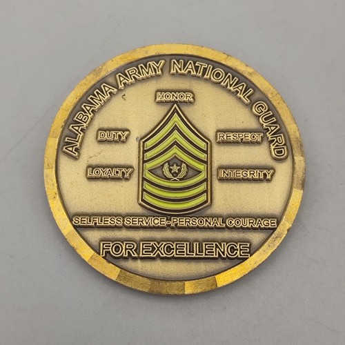 U.S. CSM Alabama Army National Guard State Command Sergeant Major Challenge Coin - Picture 2 of 5