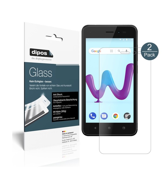 2X Schutzfolie FüR Wiko Sunny 3 Matt - Anti-Shock 9H Folie Dipos Glass-image