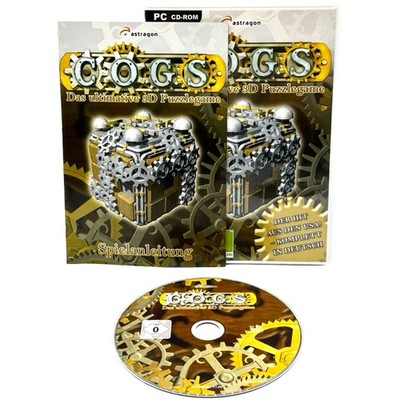 Cogs PC CD ROM gereinigte Hülle Handbuch 3D Puzzlegame Deutsch
