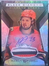 2025-26 UD Black Diamond Hockey Mason McTavish Diamond Stars SSP Patch Auto #/25