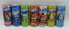 complete set of 7 FANTA HALLOWEEN 2025, 330ml cans, Belgium, FULL