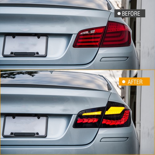Pair LED Tail Lights For BMW 5 Series F10 F18 2011-2017 Sequential Rear Lamps - Bild 2 von 9