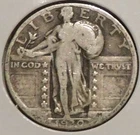 Silver Quarter - Standing Liberty - 1930 (Rev rim ding) [239]
