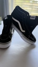 Gently Use Adorable Vans Filmore Hi Big Girls' High Top Shoes Size 5 Youth Black