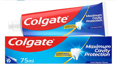 Colgate Maximum Cavity Protection Toothpaste 75ml, with Calcium Boost, 44.27 per litre