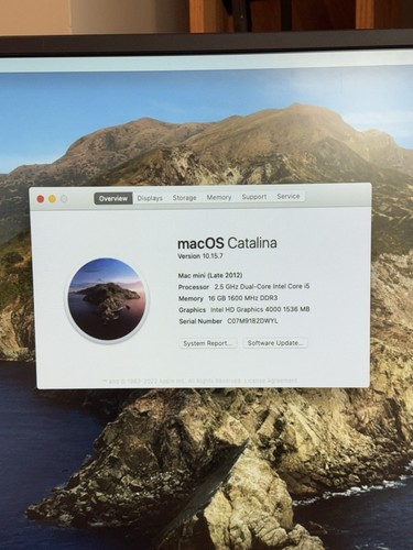 Apple Mac mini A1347 Late 2012 Core i5 2.5GHz 16GB RAM 512GB SSD Keyboard Mouse - Picture 2 of 23