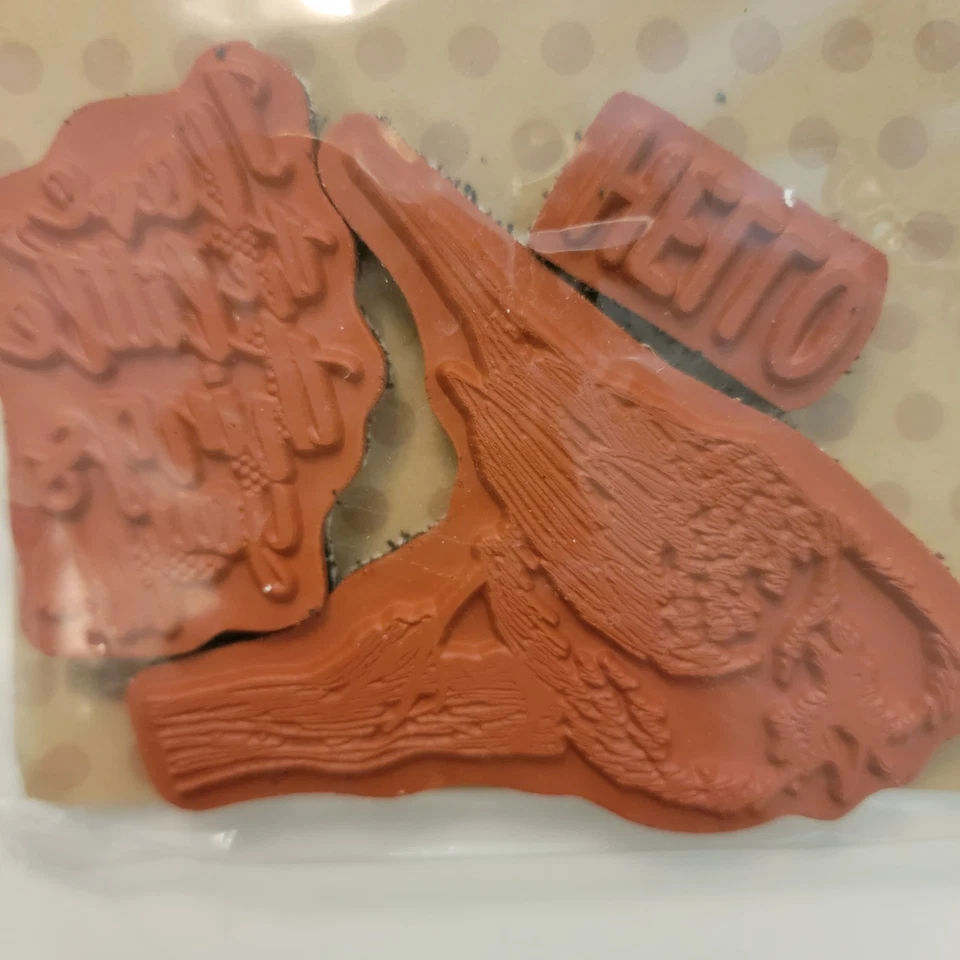 Unity Stamp Co. HELLO LITTLE BIRDIE #TJ-1378A Rubber Stamps Set of 3 NEW - Image 4 of 4