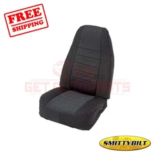 Smittybilt Seat Cover Bucket Black Sides/ Black Center for Jeep 08-12