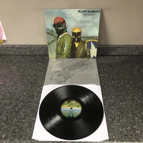 LP VINYL BLACK SABBATH ALBUM NEVER SAY DIE 9102 751 UK 1ST PRESS EX/EX+ SUPER