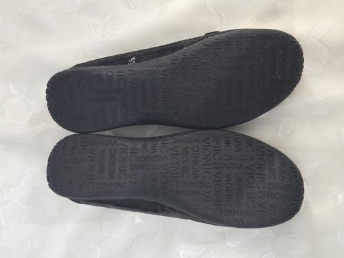 VIONIC ALDA Women’s Orthaheel Black Lizard Print Chain Slip On Loafers SZ 9.5 - Picture 6 of 7