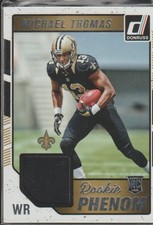 2018 Donruss Michael Thomas Saints Rookie Jersey Football Card. rookie card picture