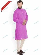 Indian Traditional Kurta Mens Kurta Ethnic Wear Bollywood Cotton Dress Shirt