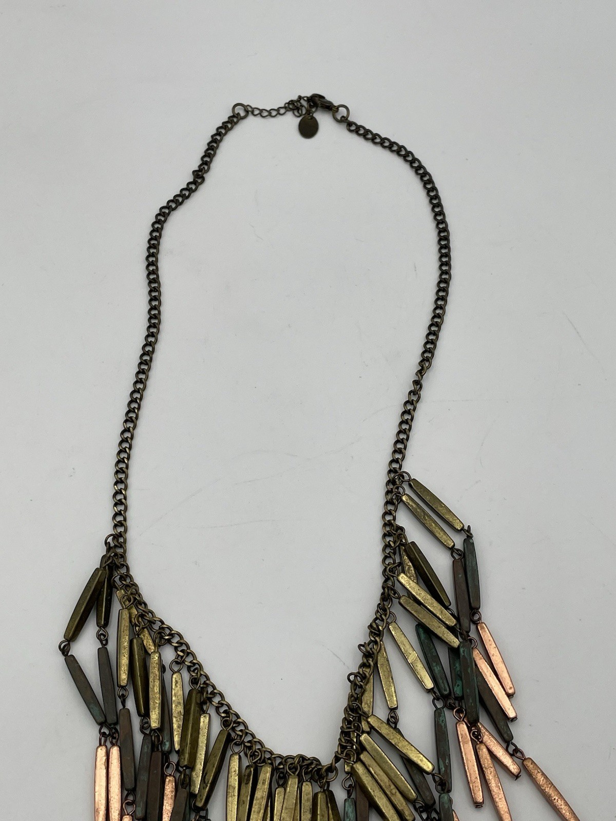 Icing Signed Dangle Statement Necklace Unique Cha… - image 3