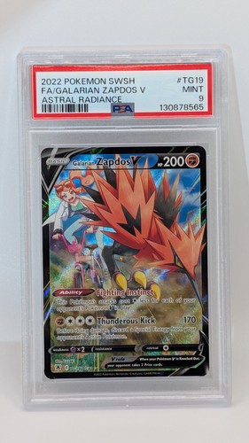 Galarian Zapdos V graded PSA 9 for sale on eBay