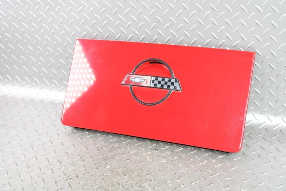 88-96 Corvette C4 Red Painted Gasoline Gas Fuel Filler Door Hatch Lid OEM OE WTY Foto 2 de 4